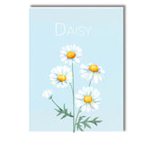 Pastel Blue Daisy Floral Botanical Illustration Canvas Wall Art Print Decor Picture Ready to Hang