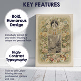 Victorian Floral Coronation Commemorative Roses Botanical Artwork Canvas Wall Art Print Decor Picture Ready to Hang