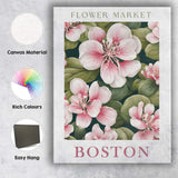 Soft Pink Cherry Blossom Floral Botanical Garden Artwork Canvas Wall Art Print Decor Picture Ready to Hang