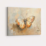 Warm Neutral Butterfly Mixed Media Textured Painting Canvas Wall Art Print Decor Picture Ready to Hang