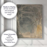 Gothic Timber Roof Interior Historic Architecture Watercolour Canvas Wall Art Print Decor Picture Ready to Hang