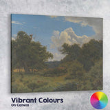 Majestic Countryside Woodland With Dramatic Cloudscape Canvas Wall Art Print Decor Picture Ready to Hang