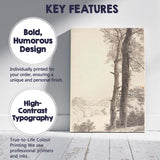 Majestic Woodland Tree Trunks Scenic Countryside Drawing Canvas Wall Art Print Decor Picture Ready to Hang