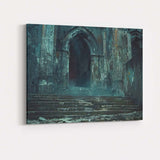 Haunted Gothic Stone Archway Ruins Atmospheric Fantasy Landscape Canvas Wall Art Print Decor Picture Ready to Hang