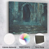 Haunted Gothic Stone Archway Ruins Atmospheric Fantasy Landscape Canvas Wall Art Print Decor Picture Ready to Hang