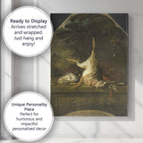 Dutch Master Hunting Trophy Hare and Game Still Life Canvas Wall Art Print Decor Picture Ready to Hang