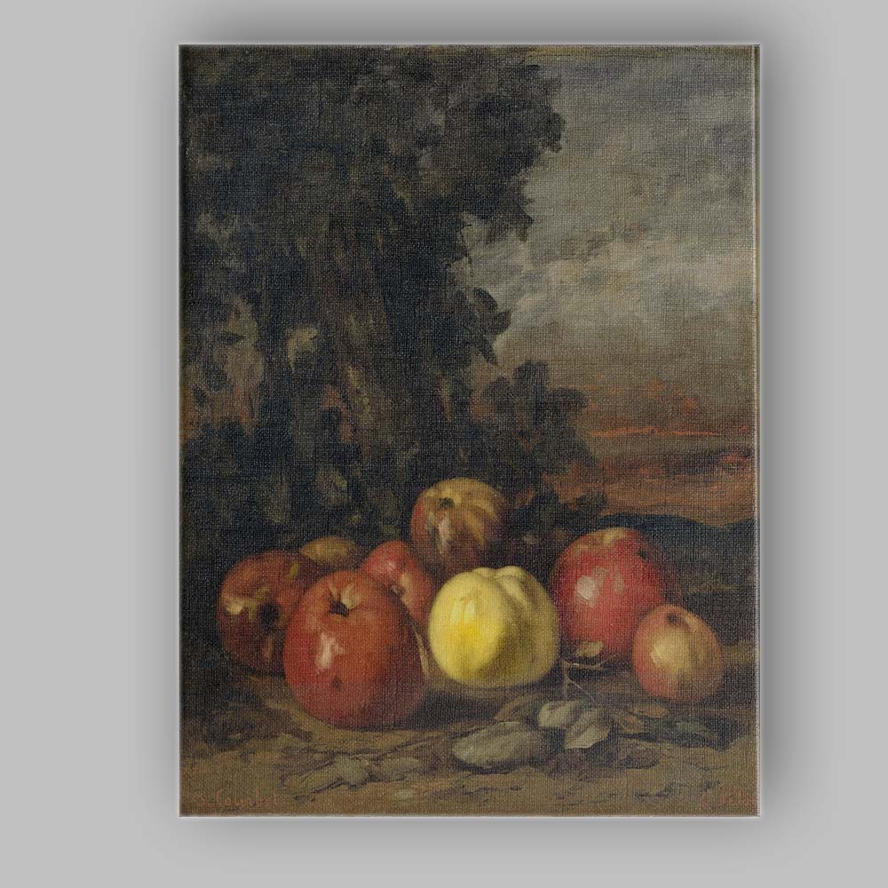 Rustic Autumn Apples Country Orchard Still Life Canvas Wall Art Print Decor Picture Ready to Hang