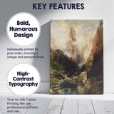 Majestic Canyon Mountain Valley River Landscape Canvas Wall Art Print Decor Picture Ready to Hang