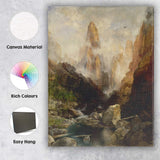 Majestic Canyon Mountain Valley River Landscape Canvas Wall Art Print Decor Picture Ready to Hang