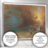 Mystical Waterfall Grotto Spiritual Light Fantasy Landscape Canvas Wall Art Print Decor Picture Ready to Hang
