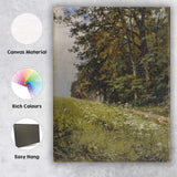 Summer Woodland Meadow Wildflower Path Landscape Canvas Wall Art Print Decor Picture Ready to Hang