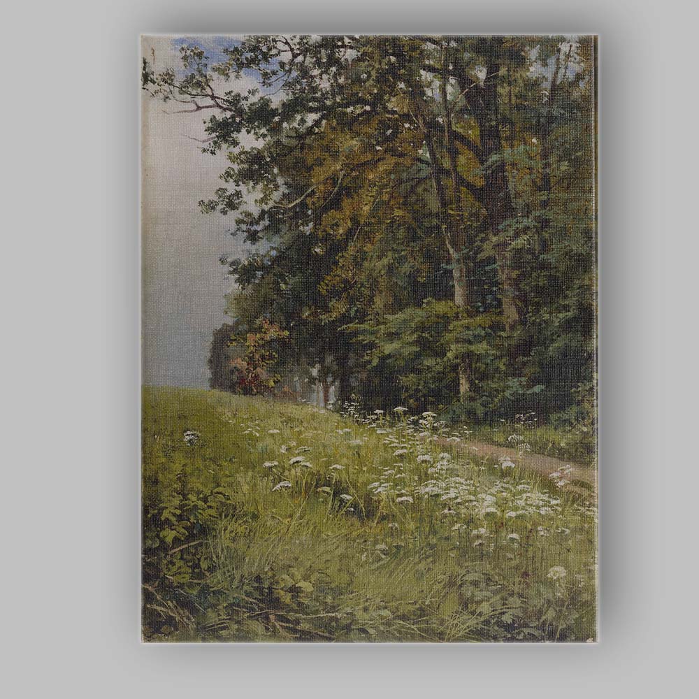 Summer Woodland Meadow Wildflower Path Landscape Canvas Wall Art Print Decor Picture Ready to Hang