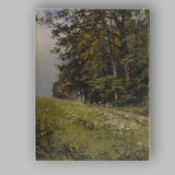 Summer Woodland Meadow Wildflower Path Landscape Canvas Wall Art Print Decor Picture Ready to Hang