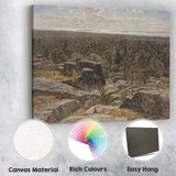 Scandinavian Rocky Forest Panorama Wilderness Landscape Canvas Wall Art Print Decor Picture Ready to Hang