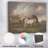 Elegant Running Horses Country Meadow Classical Animal Canvas Wall Art Print Decor Picture Ready to Hang