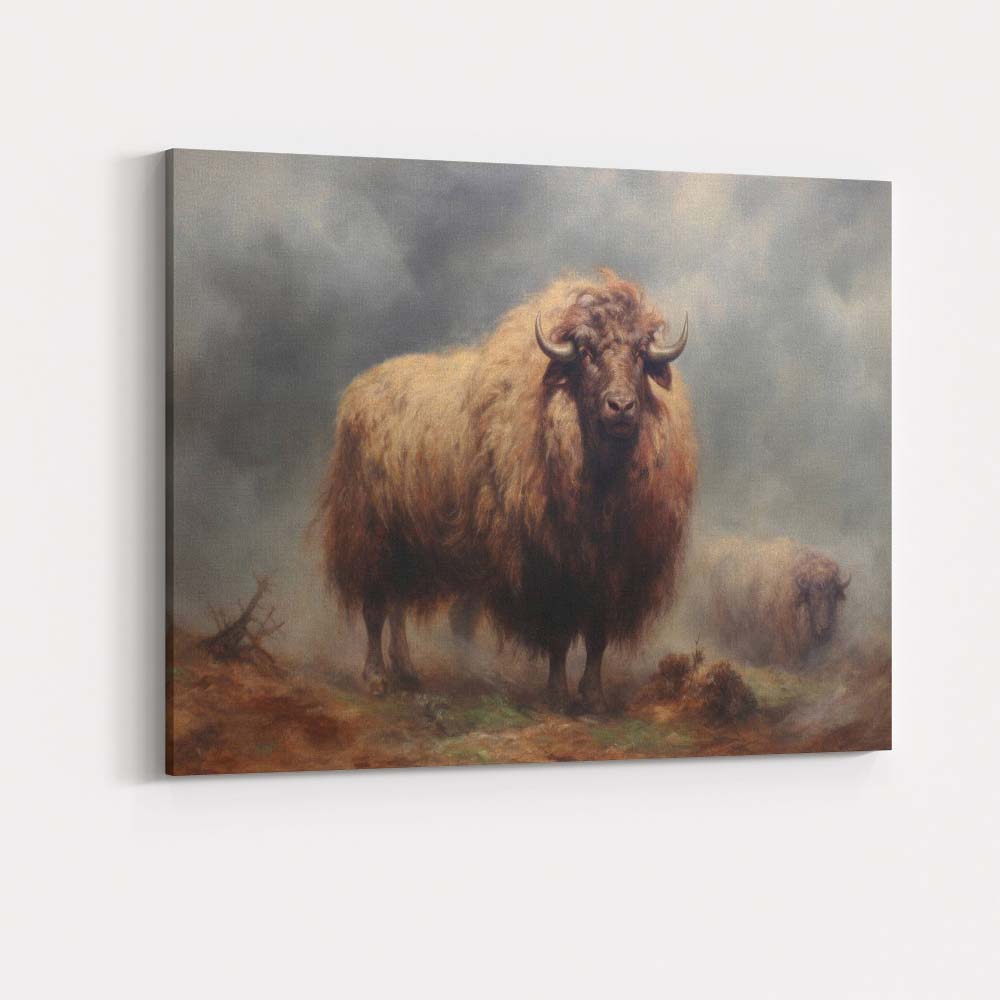 Regal Lion Portrait Wildlife Oil Painting Canvas Wall Art Print Decor Picture Ready to Hang
