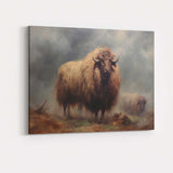 Regal Lion Portrait Wildlife Oil Painting Canvas Wall Art Print Decor Picture Ready to Hang