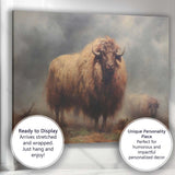Regal Lion Portrait Wildlife Oil Painting Canvas Wall Art Print Decor Picture Ready to Hang