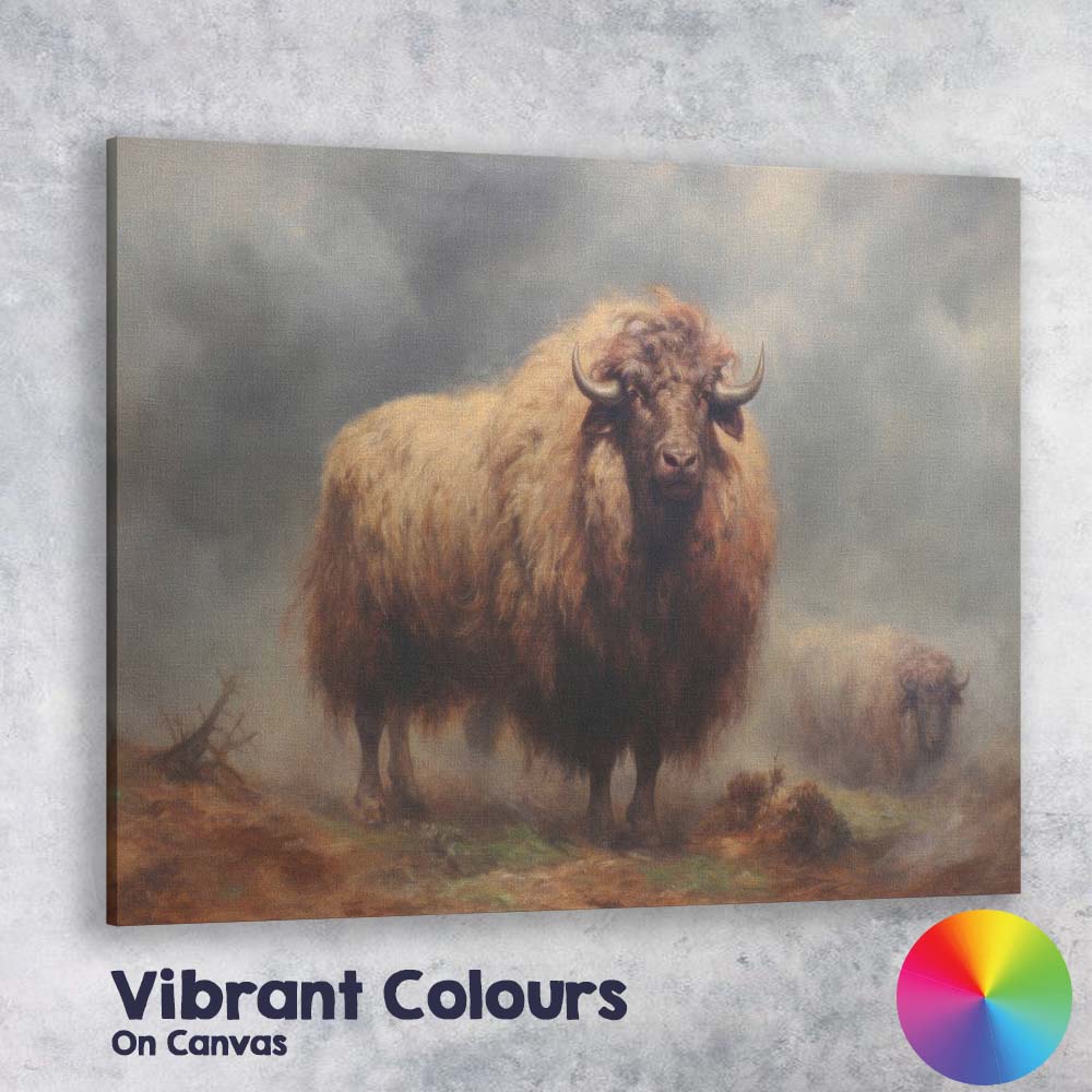 Regal Lion Portrait Wildlife Oil Painting Canvas Wall Art Print Decor Picture Ready to Hang