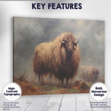 Regal Lion Portrait Wildlife Oil Painting Canvas Wall Art Print Decor Picture Ready to Hang
