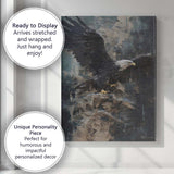 Majestic Bald Eagle Dark Textured Wildlife Painting Canvas Wall Art Print Decor Picture Ready to Hang