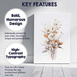 Elegant Ivory Blossom Branch Watercolour Floral Canvas Wall Art Print Decor Picture Ready to Hang