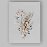 Neutral White Wildflower Meadow Watercolour Botanical Arrangement Canvas Wall Art Print Decor Picture Ready to Hang
