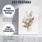 White Blossom Green Foliage Botanical Watercolour Branch Canvas Wall Art Print Decor Picture Ready to Hang