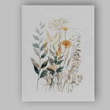 Soft Sage Eucalyptus Wildflower Meadow Watercolour Botanical Arrangement Canvas Wall Art Print Decor Picture Ready to Hang