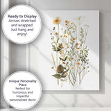 Yellow Meadow Wildflowers Botanical Watercolour Floral Arrangement Canvas Wall Art Print Decor Picture Ready to Hang
