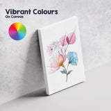 Elegant Pink Blue Floral Botanical Watercolour Composition Canvas Wall Art Print Decor Picture Ready to Hang