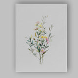 Minimalist Spring Wildflower Botanical Stem Watercolour Canvas Wall Art Print Decor Picture Ready to Hang