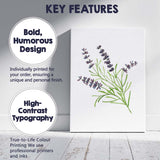 Delicate Purple Lavender Botanical Watercolour Floral Canvas Wall Art Print Decor Picture Ready to Hang