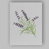 Delicate Purple Lavender Botanical Watercolour Floral Canvas Wall Art Print Decor Picture Ready to Hang
