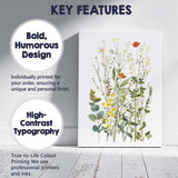 Colourful Wild Meadow Flowers Botanical Watercolour Canvas Wall Art Print Decor Picture Ready to Hang