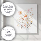 Pastel Wildflower Meadow Botanical Watercolour Canvas Wall Art Print Decor Picture Ready to Hang