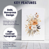 Champagne Rose White Blossom Botanical Watercolour Canvas Wall Art Print Decor Picture Ready to Hang