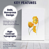 Golden Yellow California Poppy Botanical Watercolour Canvas Wall Art Print Decor Picture Ready to Hang