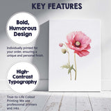 Soft Pink Poppy Botanical Watercolour Flower Canvas Wall Art Print Decor Picture Ready to Hang