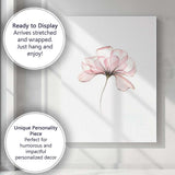 Blush Pink Magnolia Bloom Botanical Watercolour Canvas Wall Art Print Decor Picture Ready to Hang