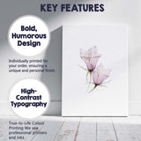 Pastel Lavender Bellflower Botanical Watercolour Canvas Wall Art Print Decor Picture Ready to Hang
