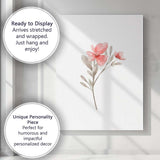 Pink Floral Branch Botanical Watercolour Canvas Wall Art Print Decor Picture Ready to Hang