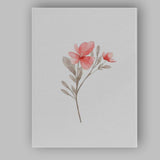 Pink Floral Branch Botanical Watercolour Canvas Wall Art Print Decor Picture Ready to Hang