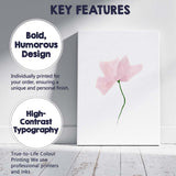 Soft Blush Pink Minimalist Watercolour Blossom Canvas Wall Art Print Decor Picture Ready to Hang