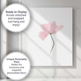Soft Blush Pink Minimalist Watercolour Blossom Canvas Wall Art Print Decor Picture Ready to Hang
