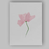 Soft Blush Pink Minimalist Watercolour Blossom Canvas Wall Art Print Decor Picture Ready to Hang