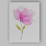 Vibrant Pink Magnolia Bloom Watercolour Canvas Wall Art Print Decor Picture Ready to Hang