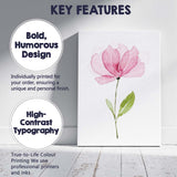 Soft Rose Pink Magnolia Blossom Watercolour Canvas Wall Art Print Decor Picture Ready to Hang