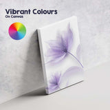 Soft Lilac Ethereal Floral Watercolour Abstract Botanical Canvas Wall Art Print Decor Picture Ready to Hang