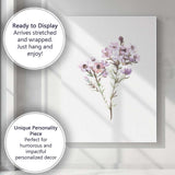 Soft Pastel Wildflower Botanical Watercolour Floral Canvas Wall Art Print Decor Picture Ready to Hang